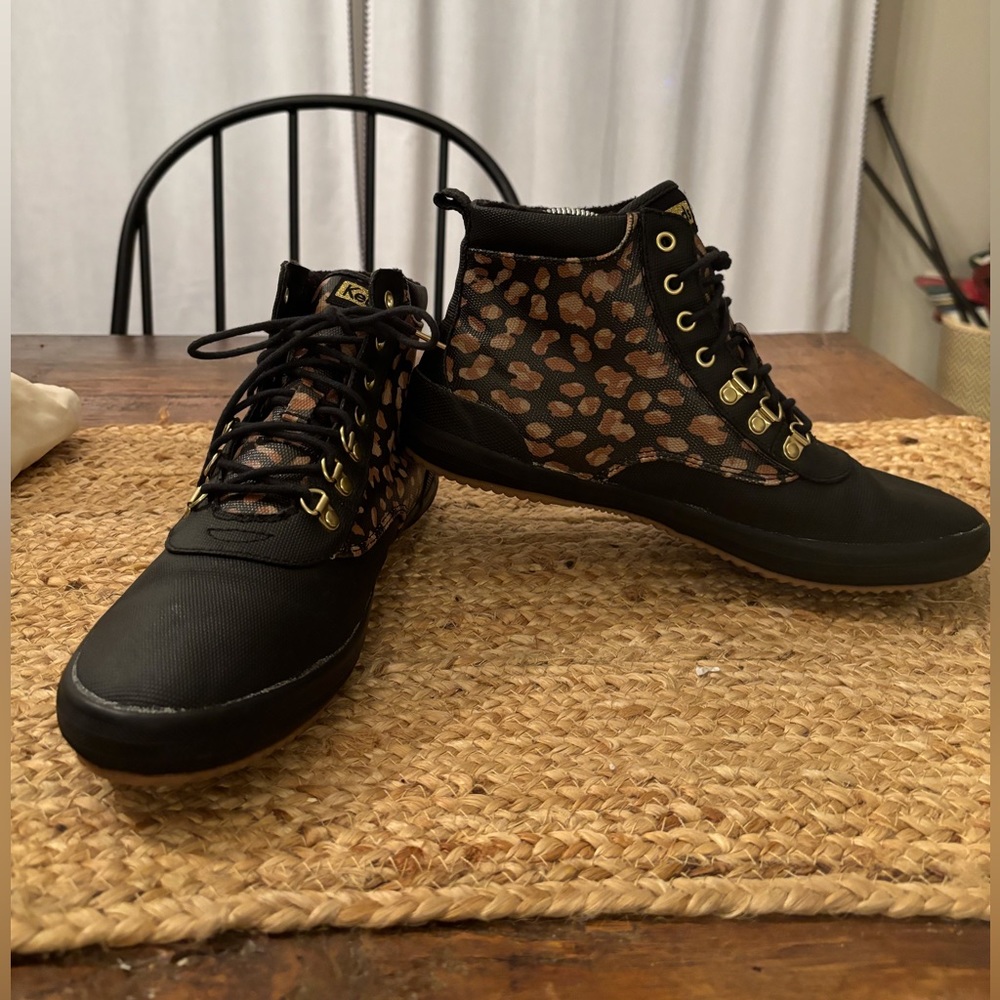 Keds Scout Boot II Water Resistant Shoe Leopard Print WF64291 Womens 9.5‎